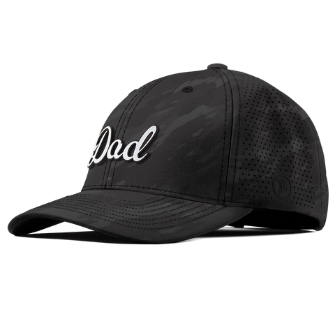 Dad Script Elite Curved Charcoal Camo