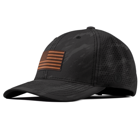 Old Glory Elite Curved Charcoal Camo