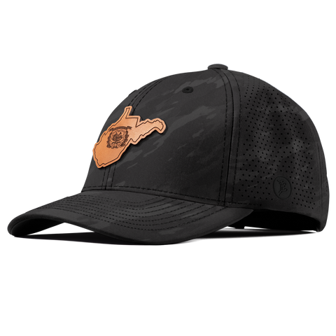 West Virginia 35 Elite Curved Charcoal Camo