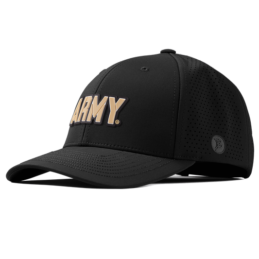 Army "Army West Point Gold Block" Elite Curved Black