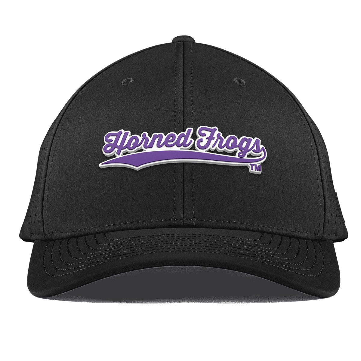 Texas Christian University "TCU Horned Frogs Scripts" Curved Elite Black