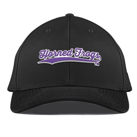 Texas Christian University "TCU Horned Frogs Scripts" Curved Elite Black