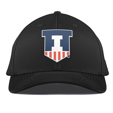 University of Illinois "Illinois Athletics" Curved Elite Black
