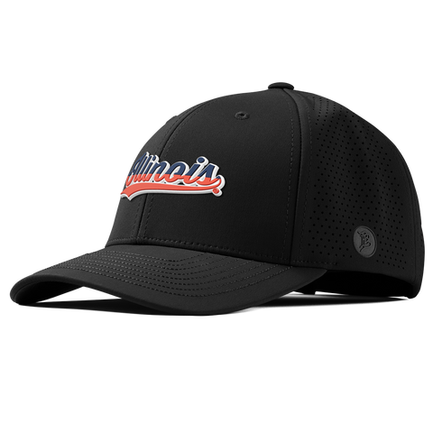 University of Illinois "Illinois Script" Curved Elite Black
