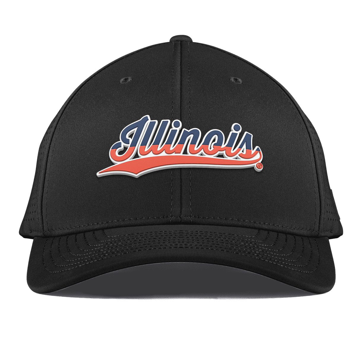 University of Illinois "Illinois Script" Curved Elite Black