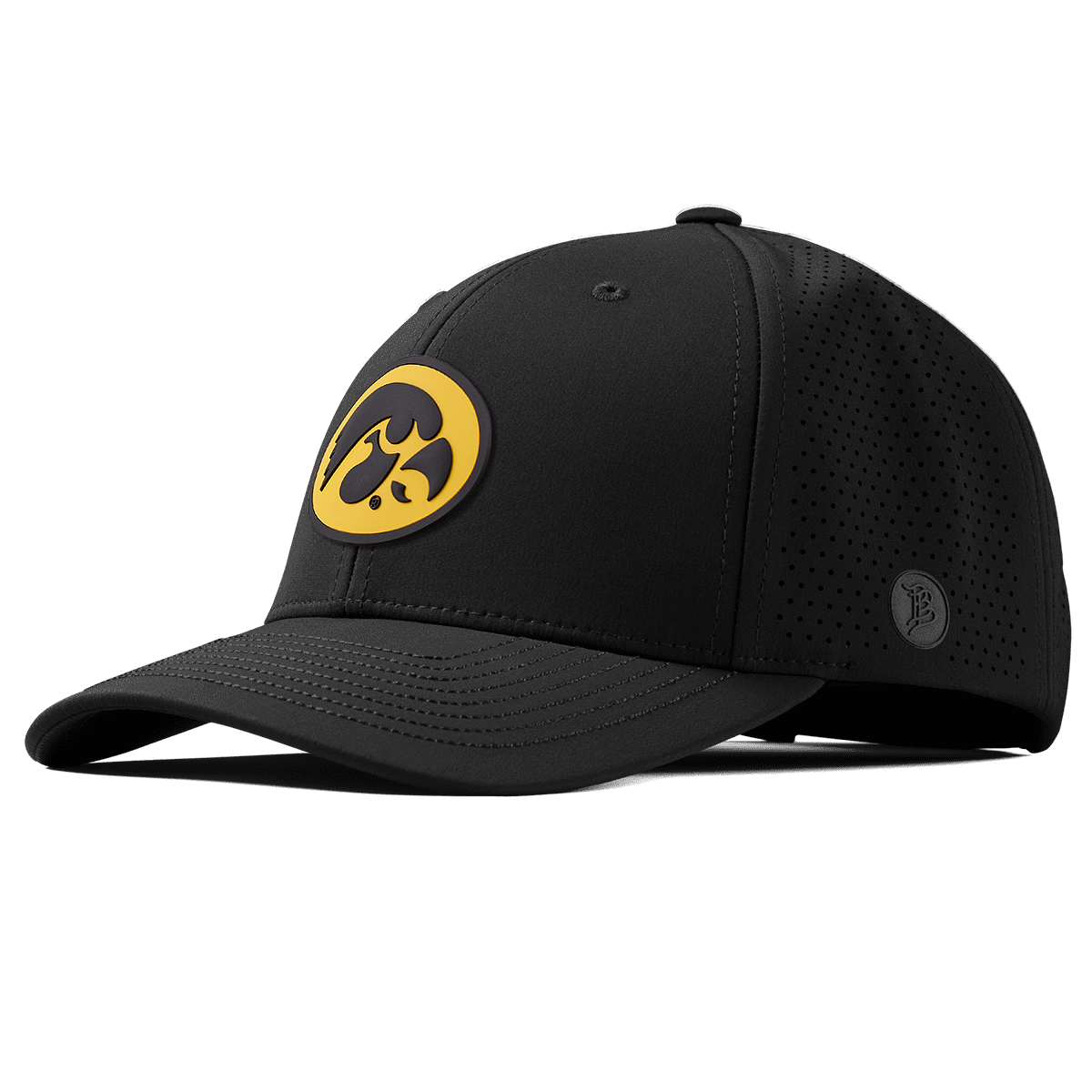 University of Iowa "Iowa Hawkeyes Team Logo" Elite Curved Black