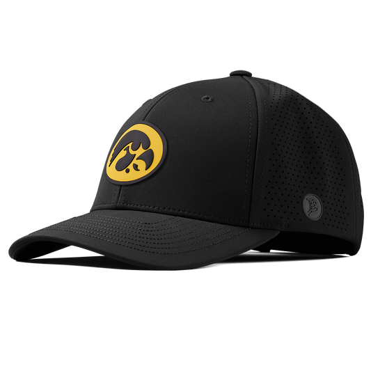 University of Iowa "Iowa Hawkeyes Team Logo" Elite Curved Black