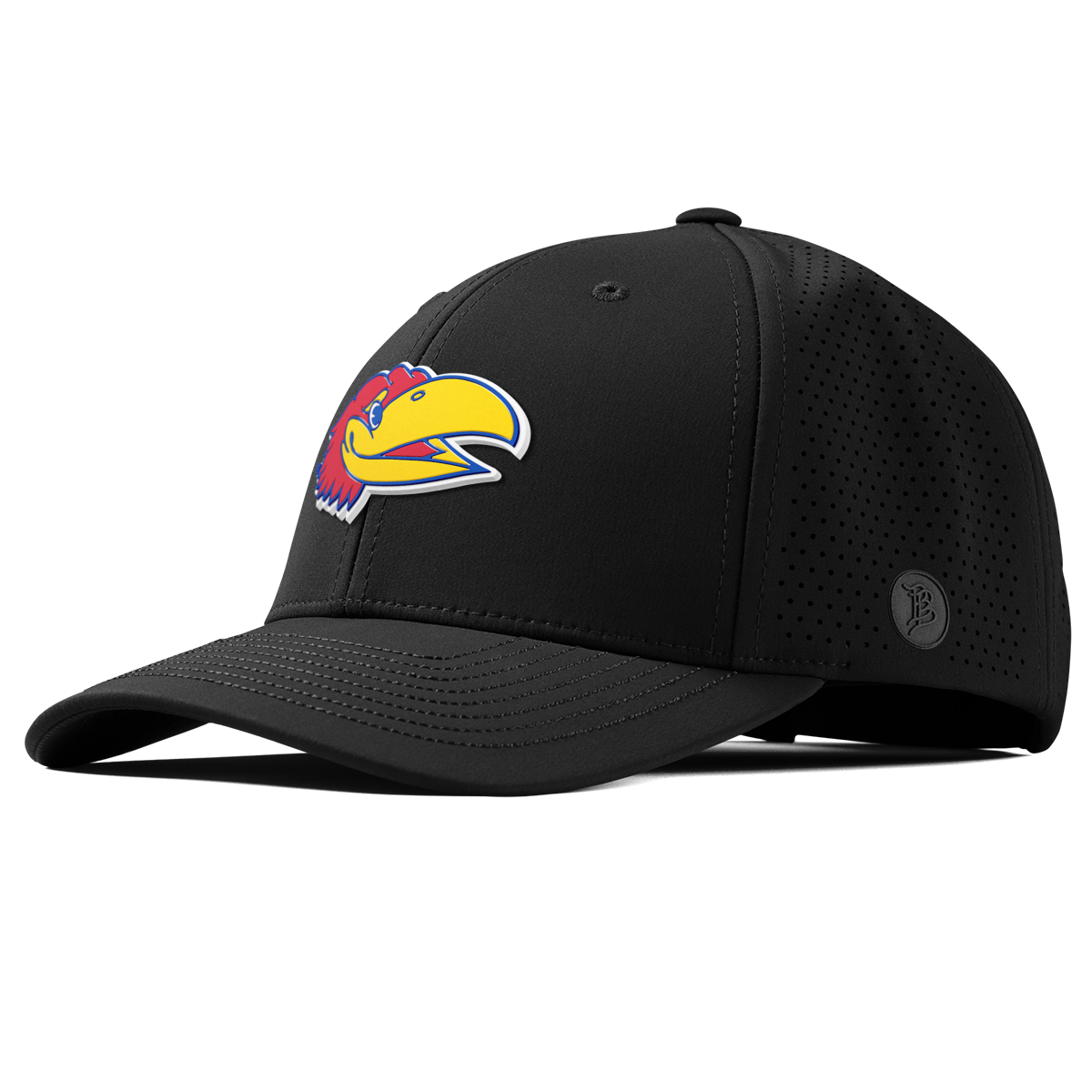 University of Kansas "KU Big Jay" Curved Elite Black