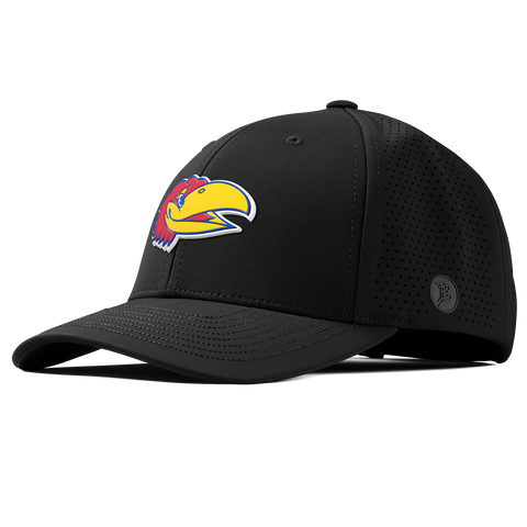 University of Kansas "KU Big Jay" Curved Elite Black