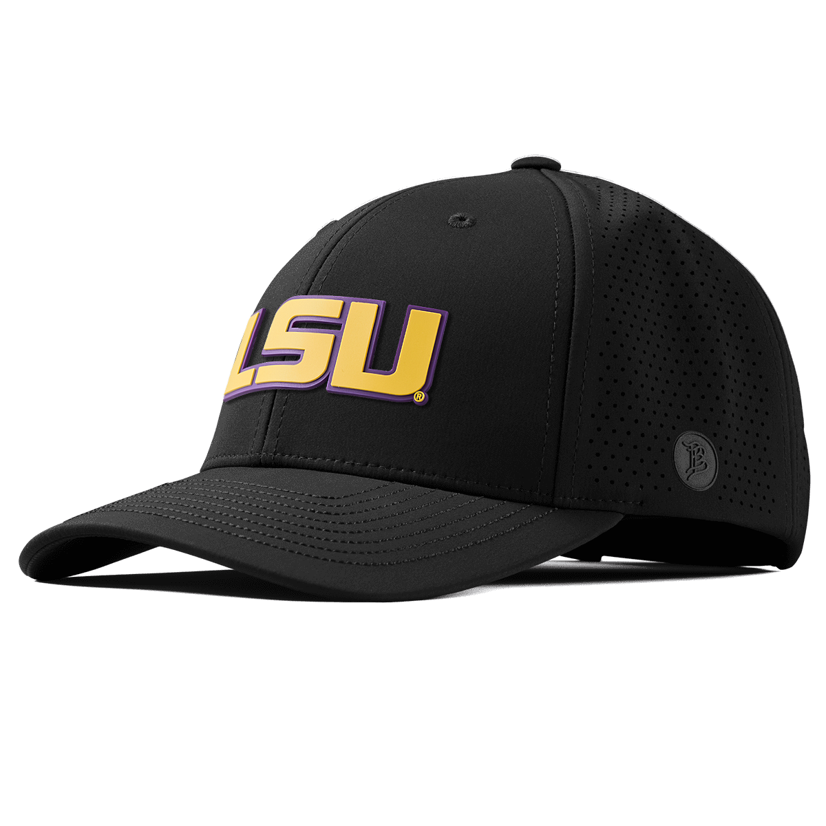 Louisiana State University "LSU Gold Block" Curved Elite Black