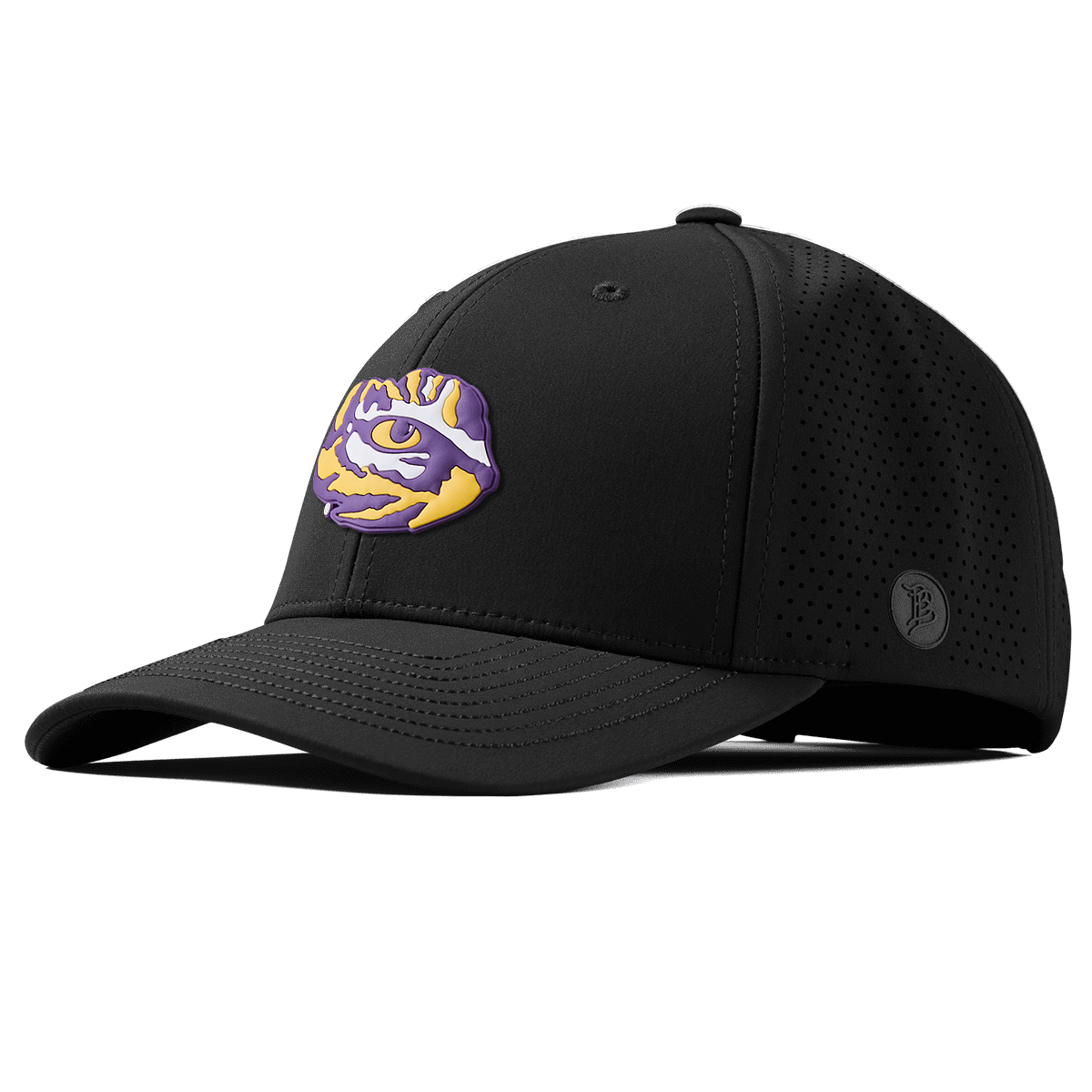 Louisiana State University "LSU Tiger Team Logo" Curved Elite Black