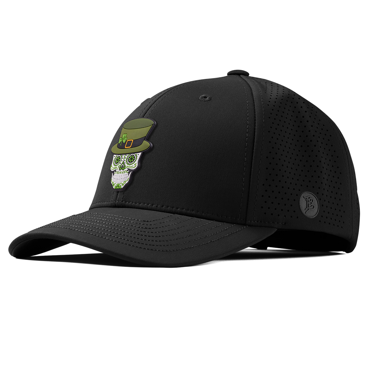 Leprechaun Skull PVC Curved Elite Black