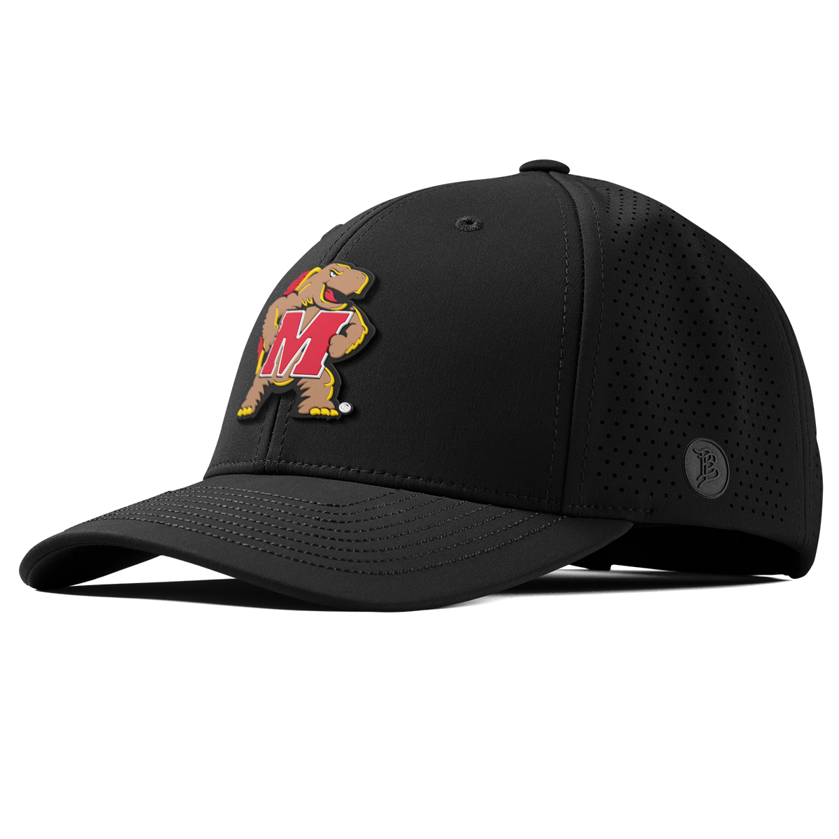 University of Maryland "Maryland Terrapin Team Logo" Curved Elite Black