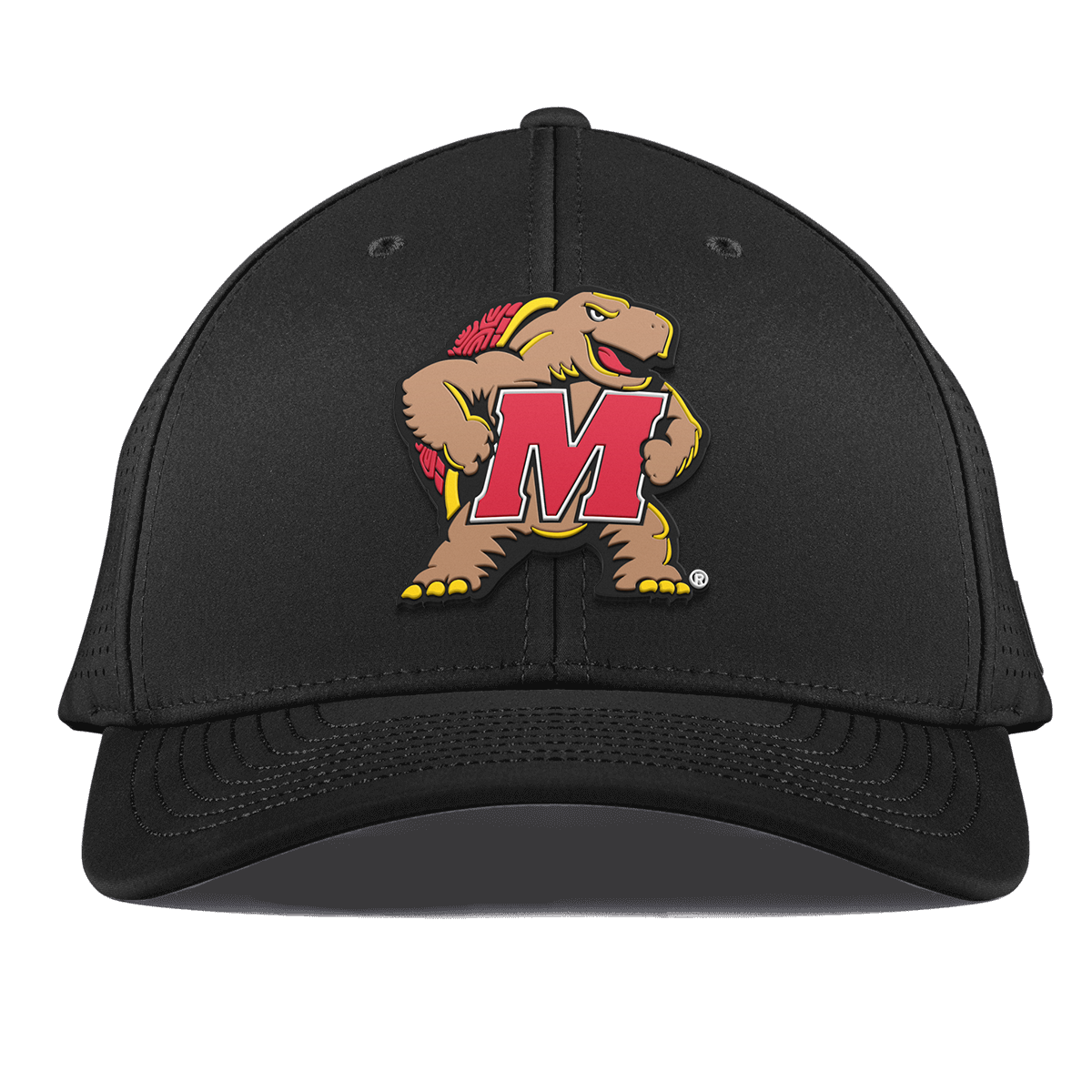 University of Maryland "Maryland Terrapin Team Logo" Curved Elite Black