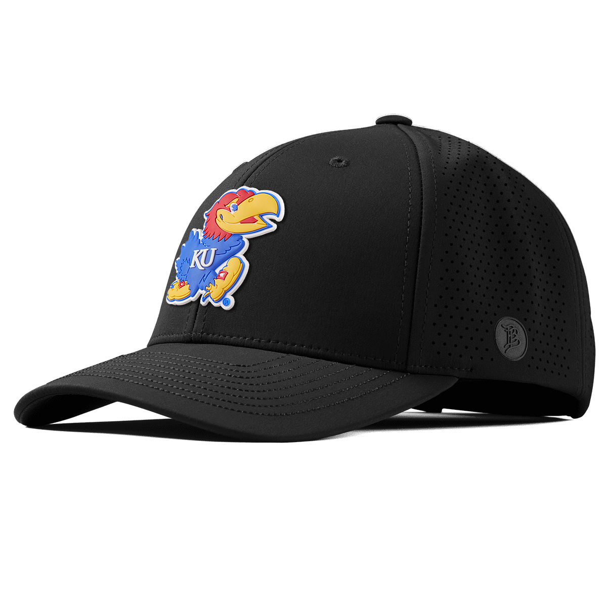 University of Kansas "Rock Chalk Jayhawk" Curved Elite Black Black