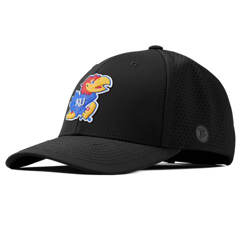 University of Kansas "Rock Chalk Jayhawk" Curved Elite Black Black