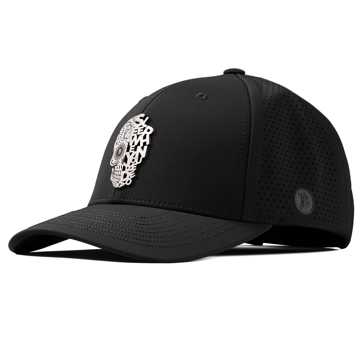 Sleep When You're Dead Skull Elite Curved Black