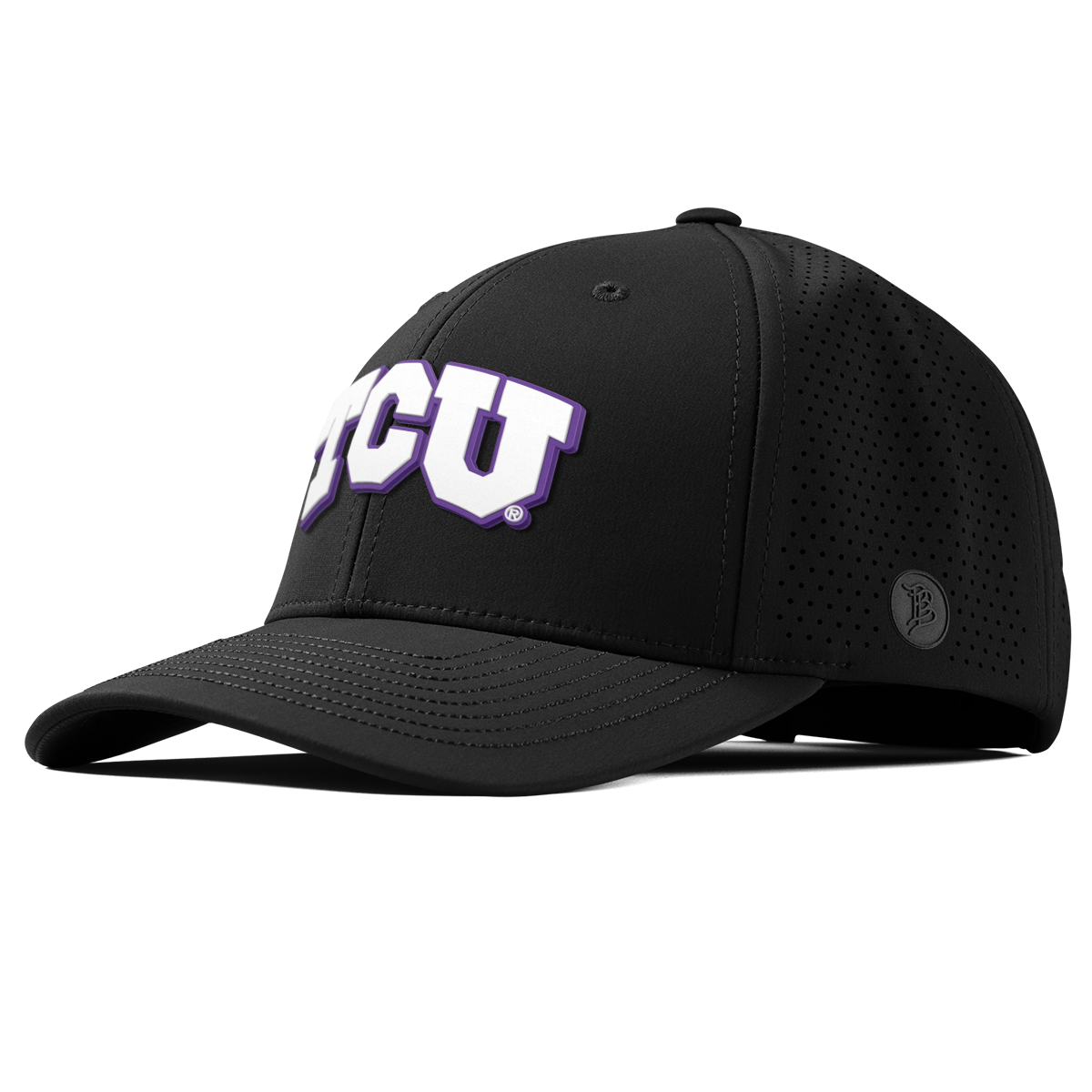 Texas Christian University "TCU Block" Curved Elite Black