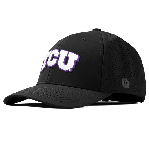 Texas Christian University "TCU Block" Curved Elite Black