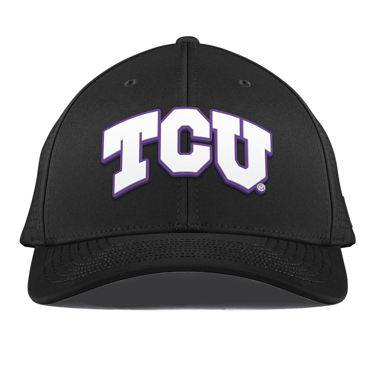 Texas Christian University "TCU Block" Curved Elite Black