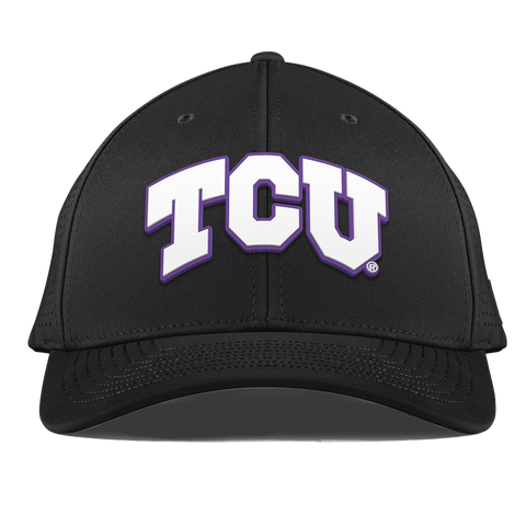 Texas Christian University "TCU Block" Curved Elite Black