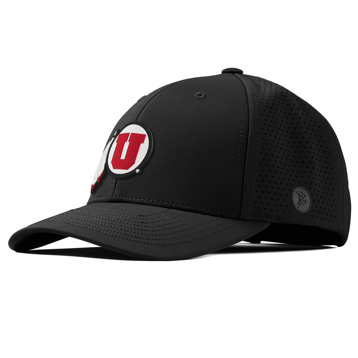University of Utah "Team Logo" Elite Curved Black