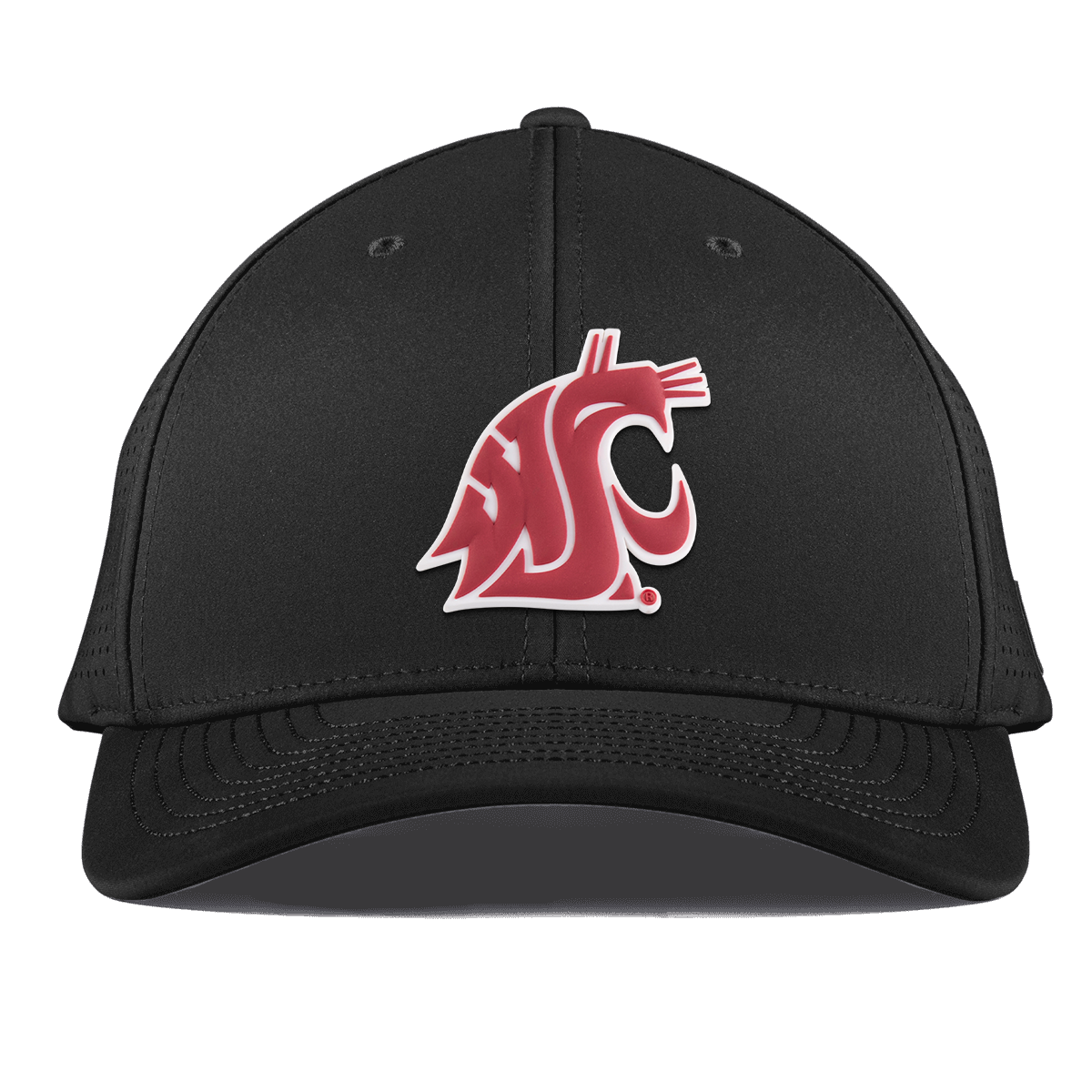 Washington State University "Washington State Team Logo" Curved Elite Black