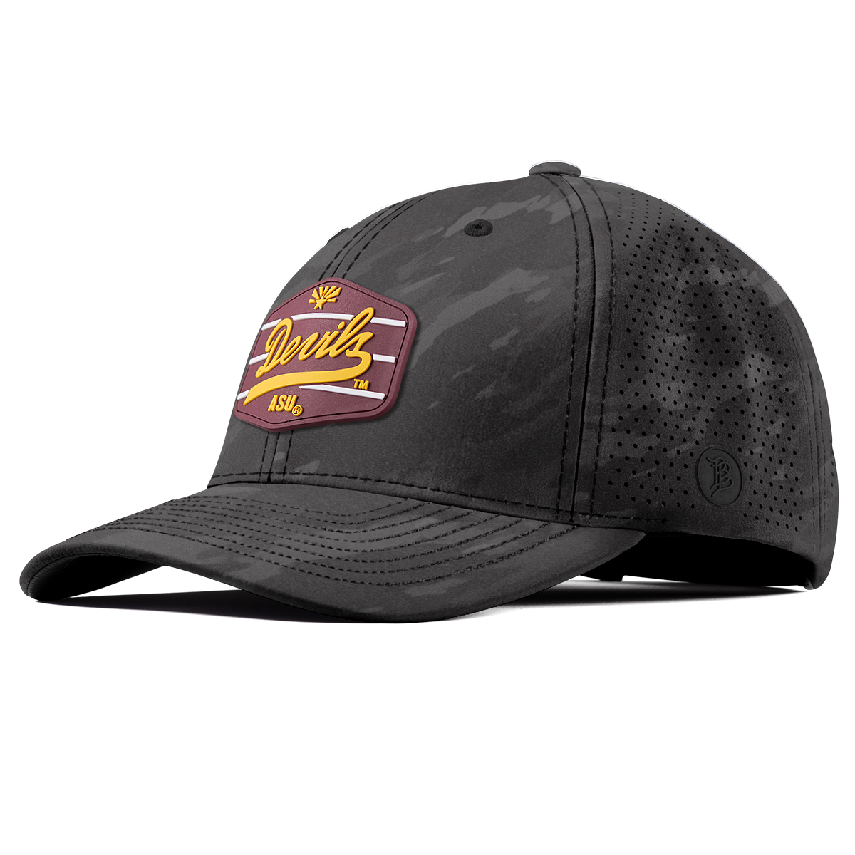 Arizona State University "ASU Devils Maroon" Curved Elite Charcoal Camo
