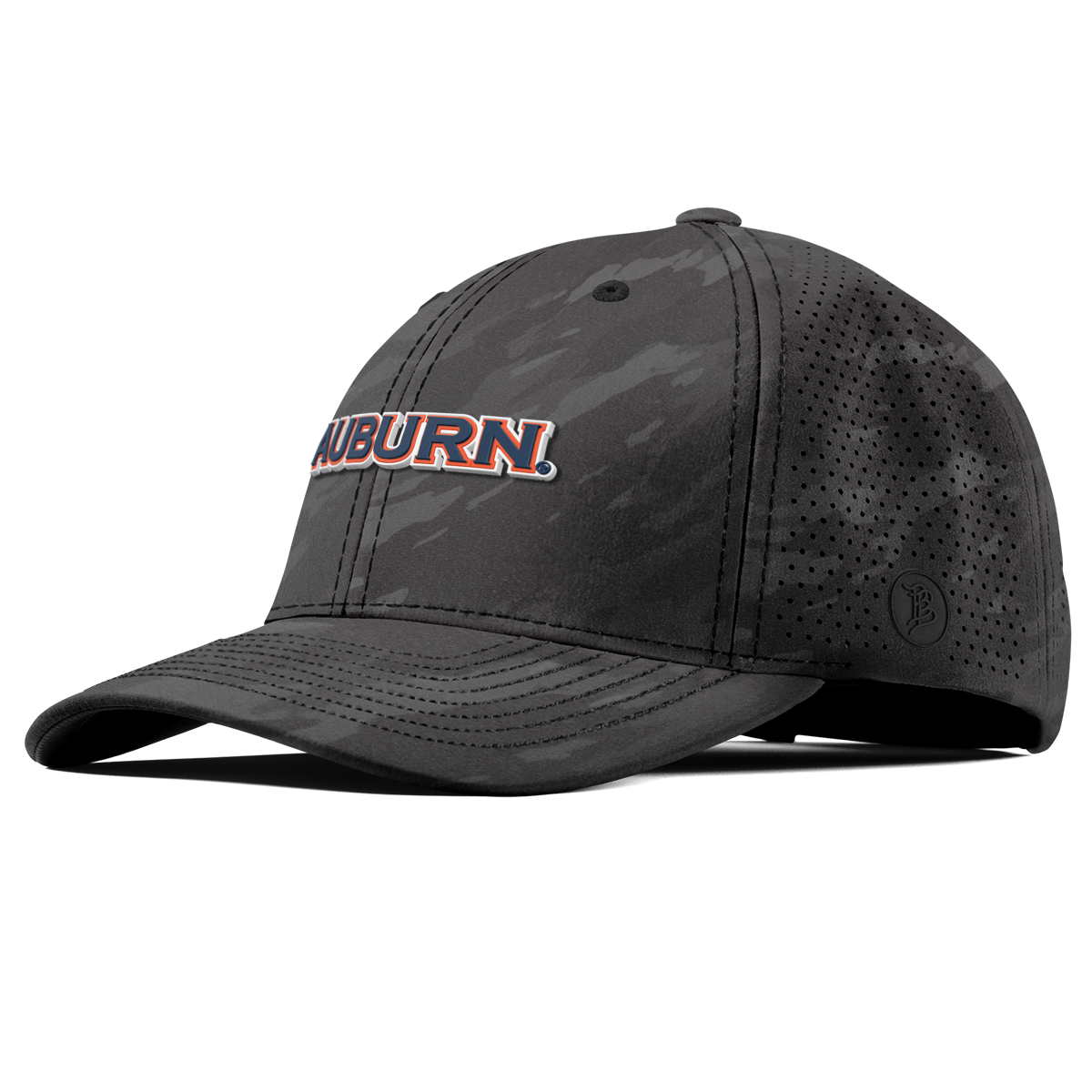 Auburn University "Auburn Block" Curved Elite Charcoal Camo