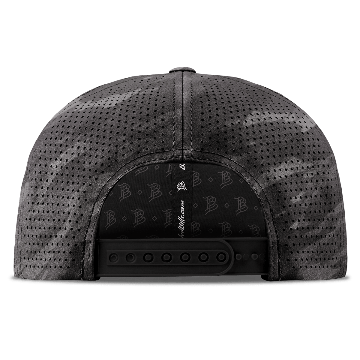 Dad Life Script Elite Curved Back Charcoal Camo