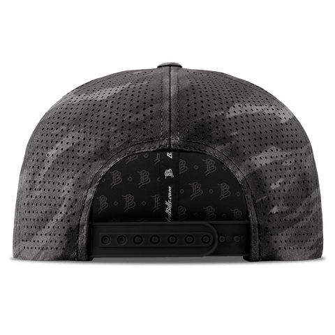 Dad Life Script Elite Curved Back Charcoal Camo