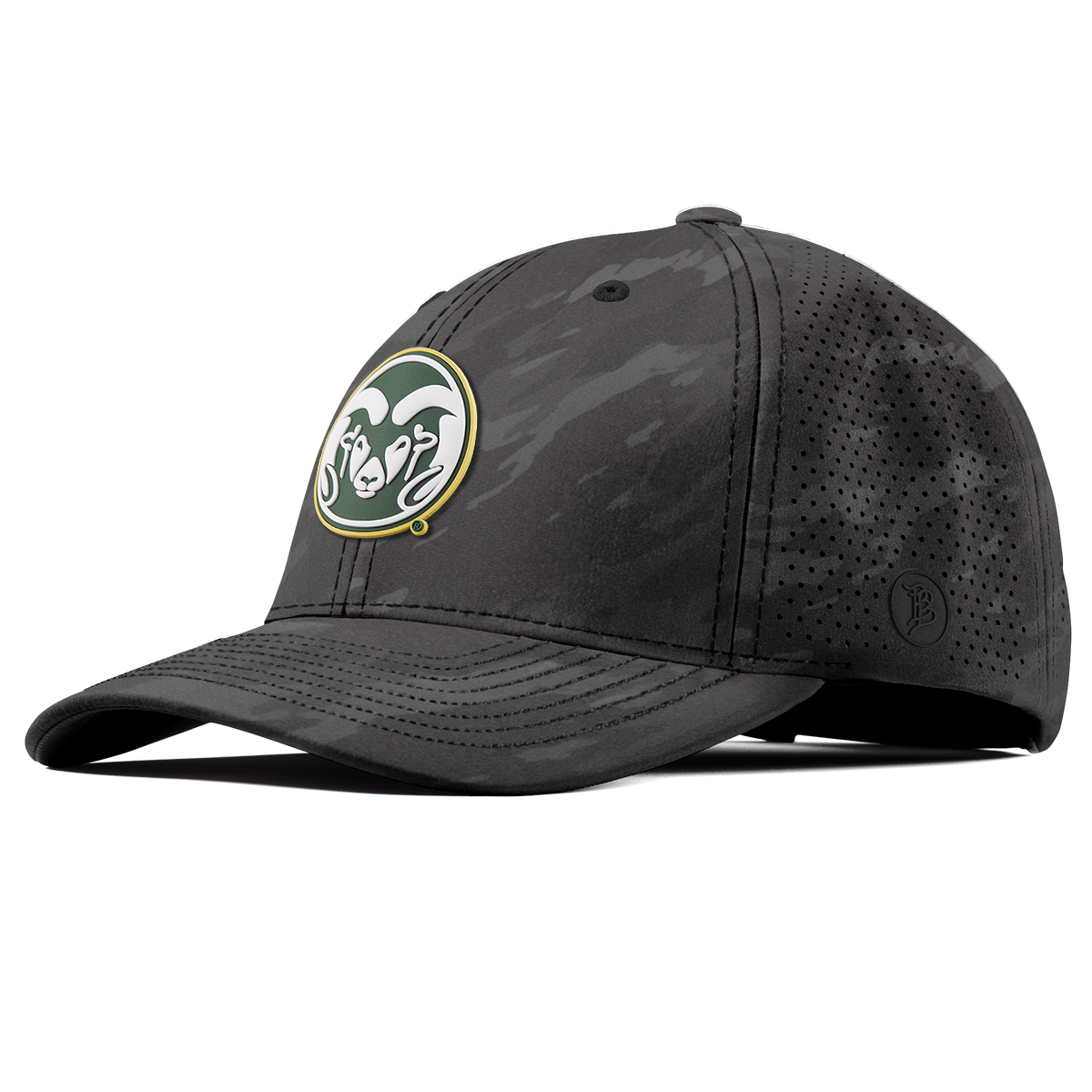 Colorado State University "Colorado State Team Logo" Elite Curved Charcoal Camo