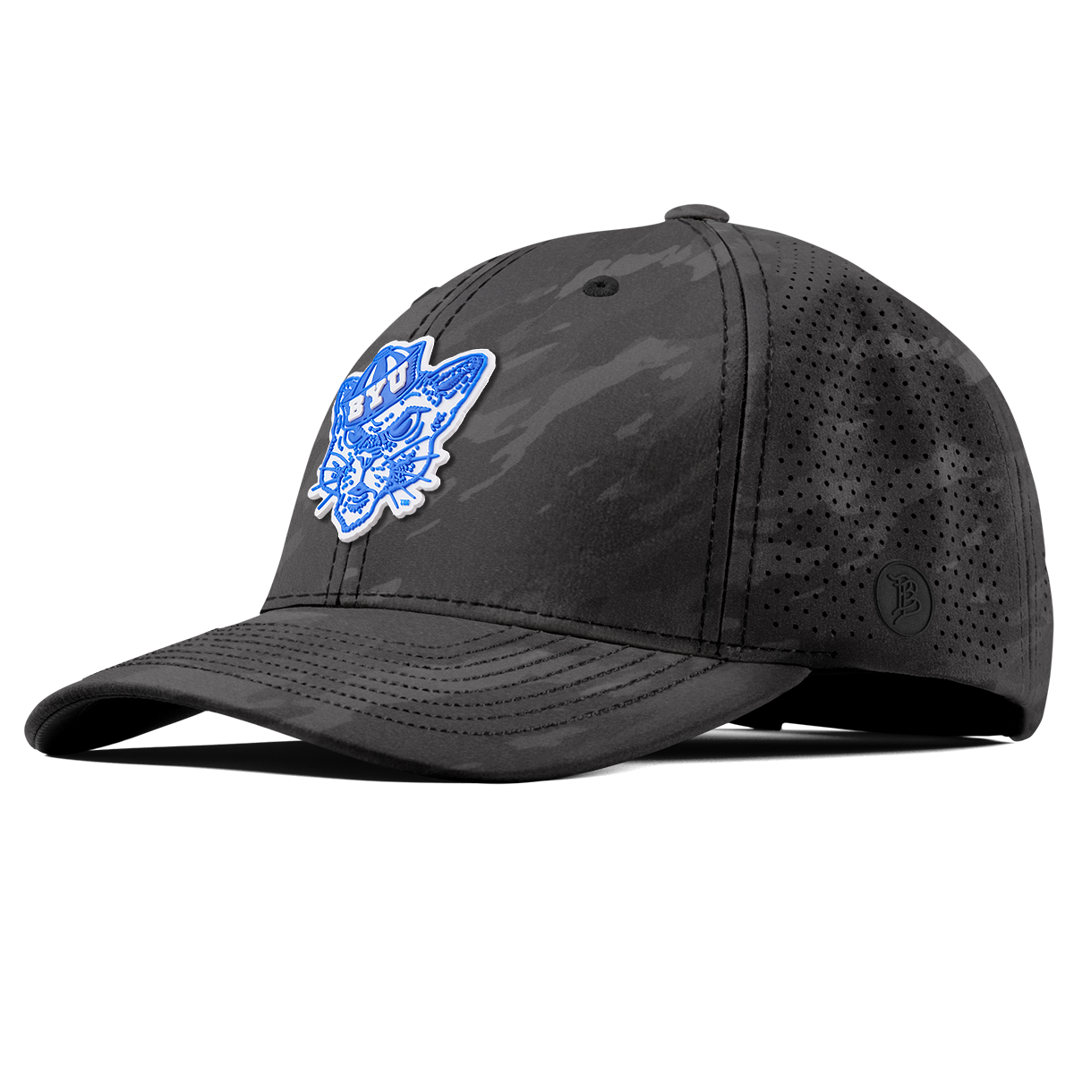 BYU "Cosmo The Cougar" Curved Elite Charcoal Camo