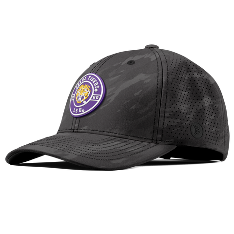 Louisiana State University "Geaux LSU Tigers" Curved Elite Charcoal Camo