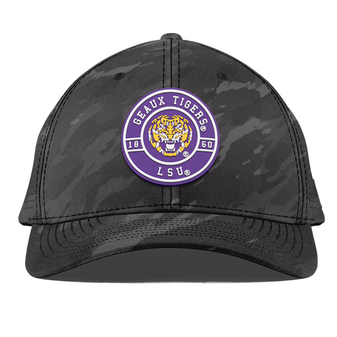 Louisiana State University "Geaux LSU Tigers" Curved Elite Charcoal Camo
