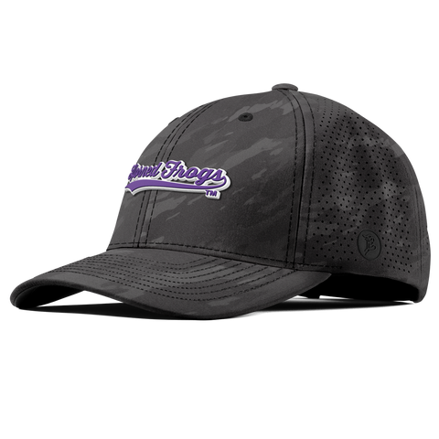 Texas Christian University "TCU Horned Frogs Scripts" Curved Elite Charcoal Camo