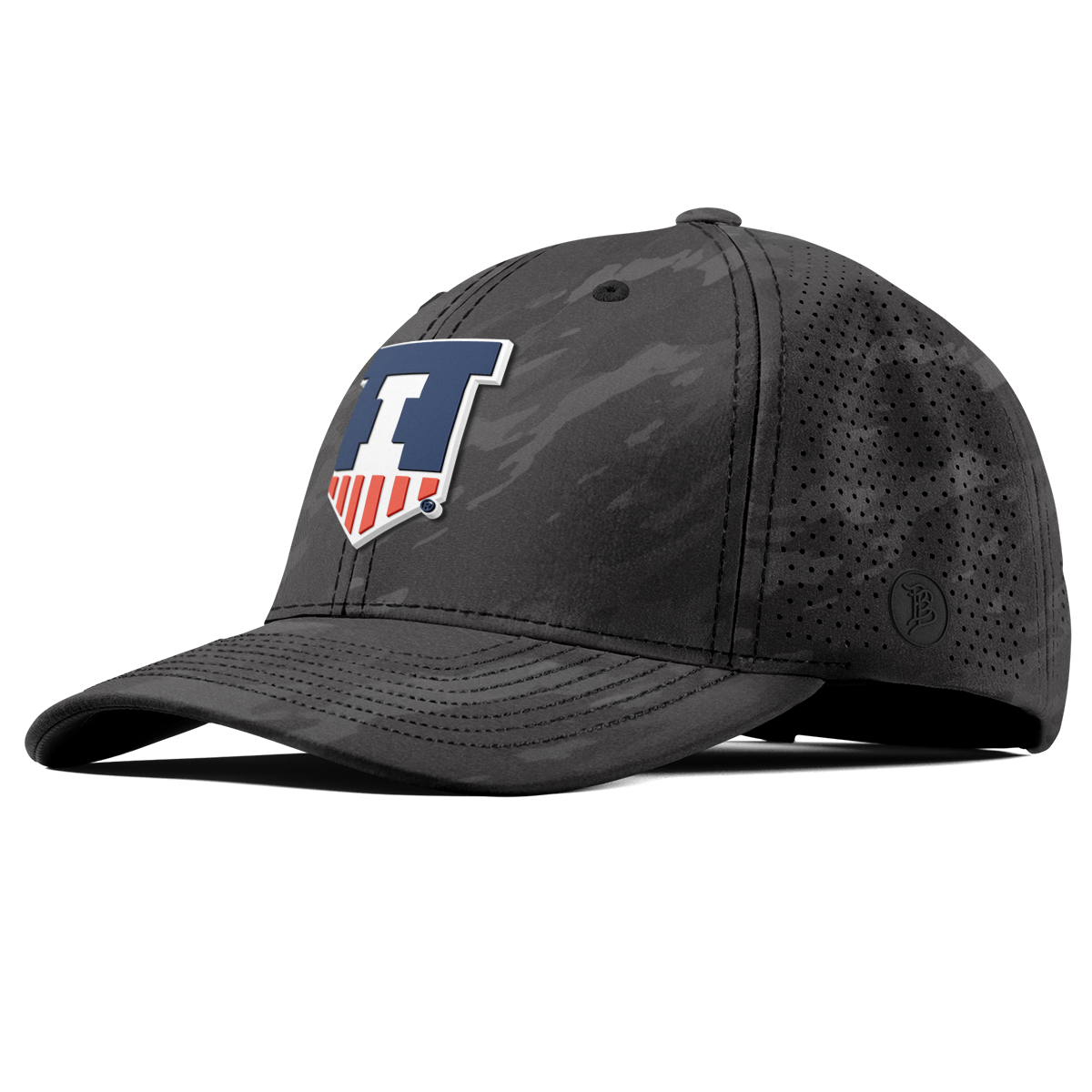 University of Illinois "Illinois Athletics" Curved Elite Charcoal Camo