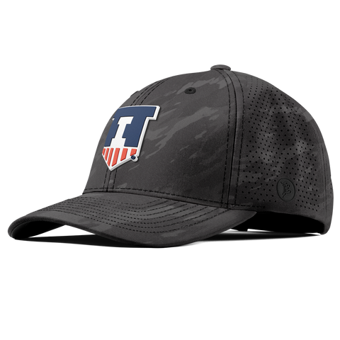 University of Illinois "Illinois Athletics" Curved Elite Charcoal Camo