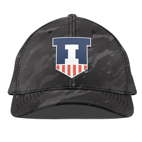 University of Illinois "Illinois Athletics" Curved Elite Charcoal Camo