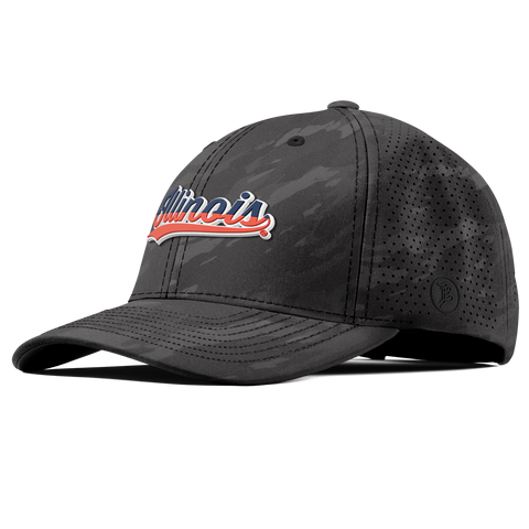 University of Illinois "Illinois Script" Curved Elite Charcoal Camo