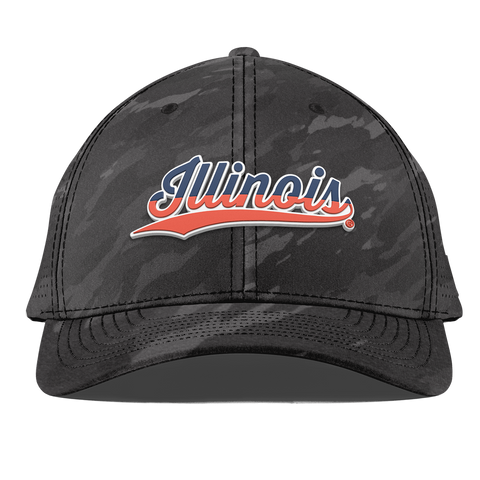 University of Illinois "Illinois Script" Curved Elite Charcoal Camo