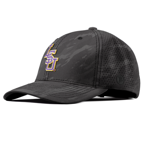 Louisiana State University "LSU Baseball Purple" Curved Elite Charcoal Camo