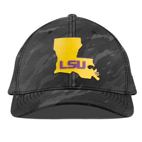 Louisiana State University "LSU Gold State" Curved Elite Charcoal Camo