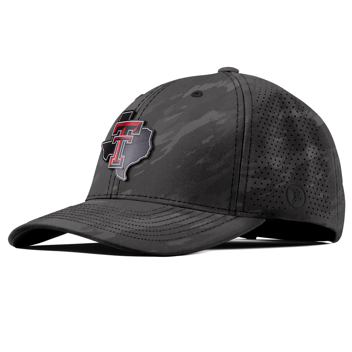 Texas Tech University "Lubbock Local" Curved Elite Charcoal Camo