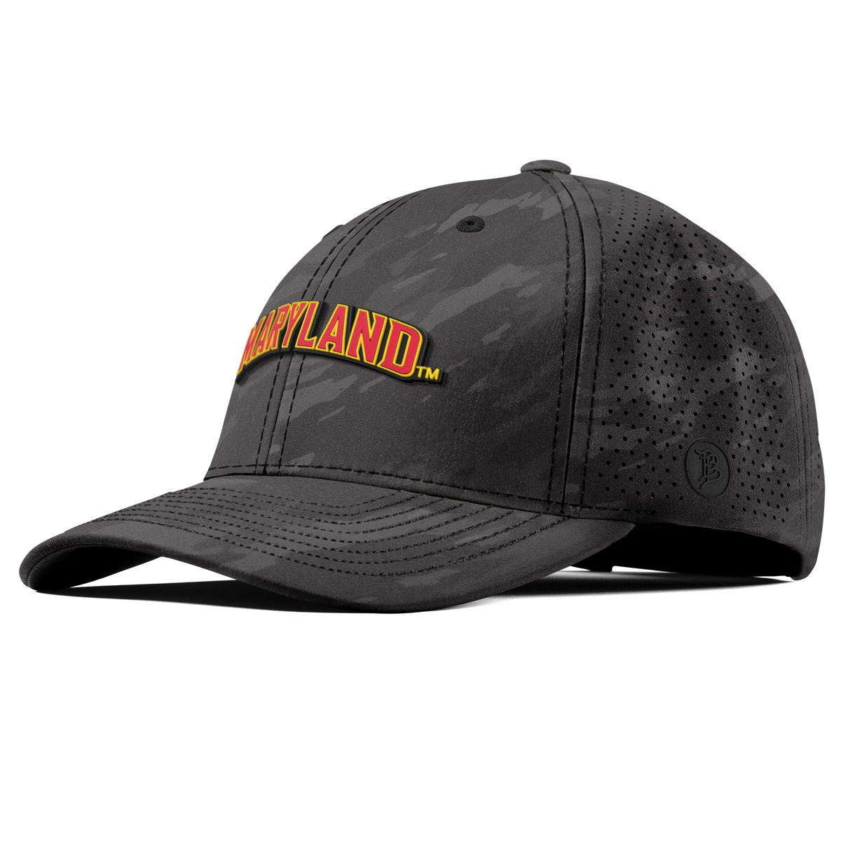 University of Maryland "Maryland Block" Curved Elite Charcoal Camo