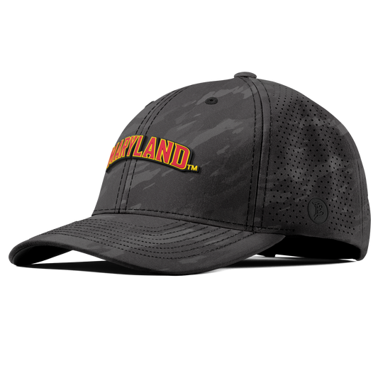 University of Maryland "Maryland Block" Curved Elite Charcoal Camo