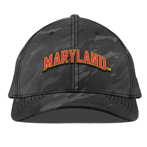 University of Maryland "Maryland Block" Curved Elite Charcoal Camo