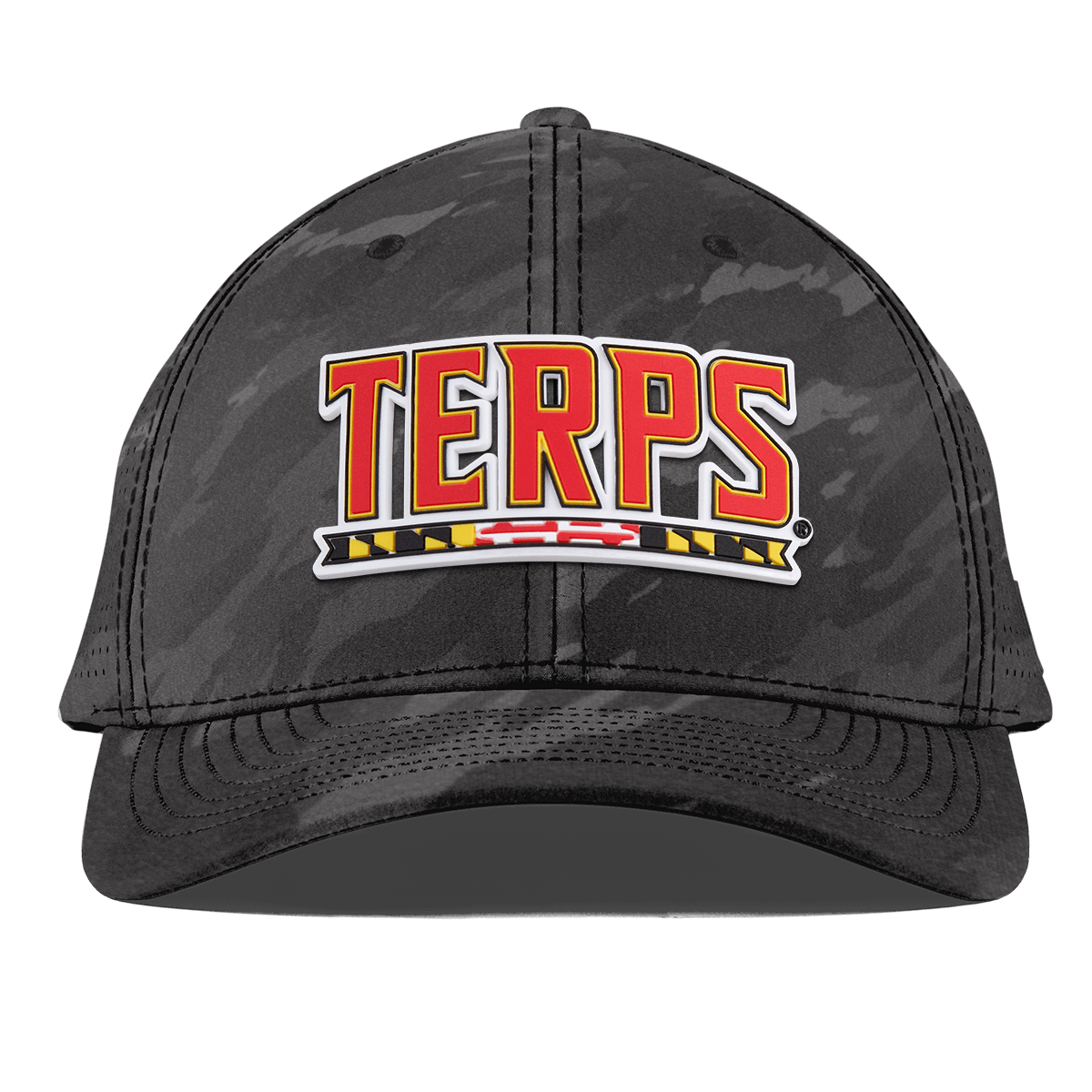 University of Maryland "Maryland Terps" Curved Elite Charcoal Camo