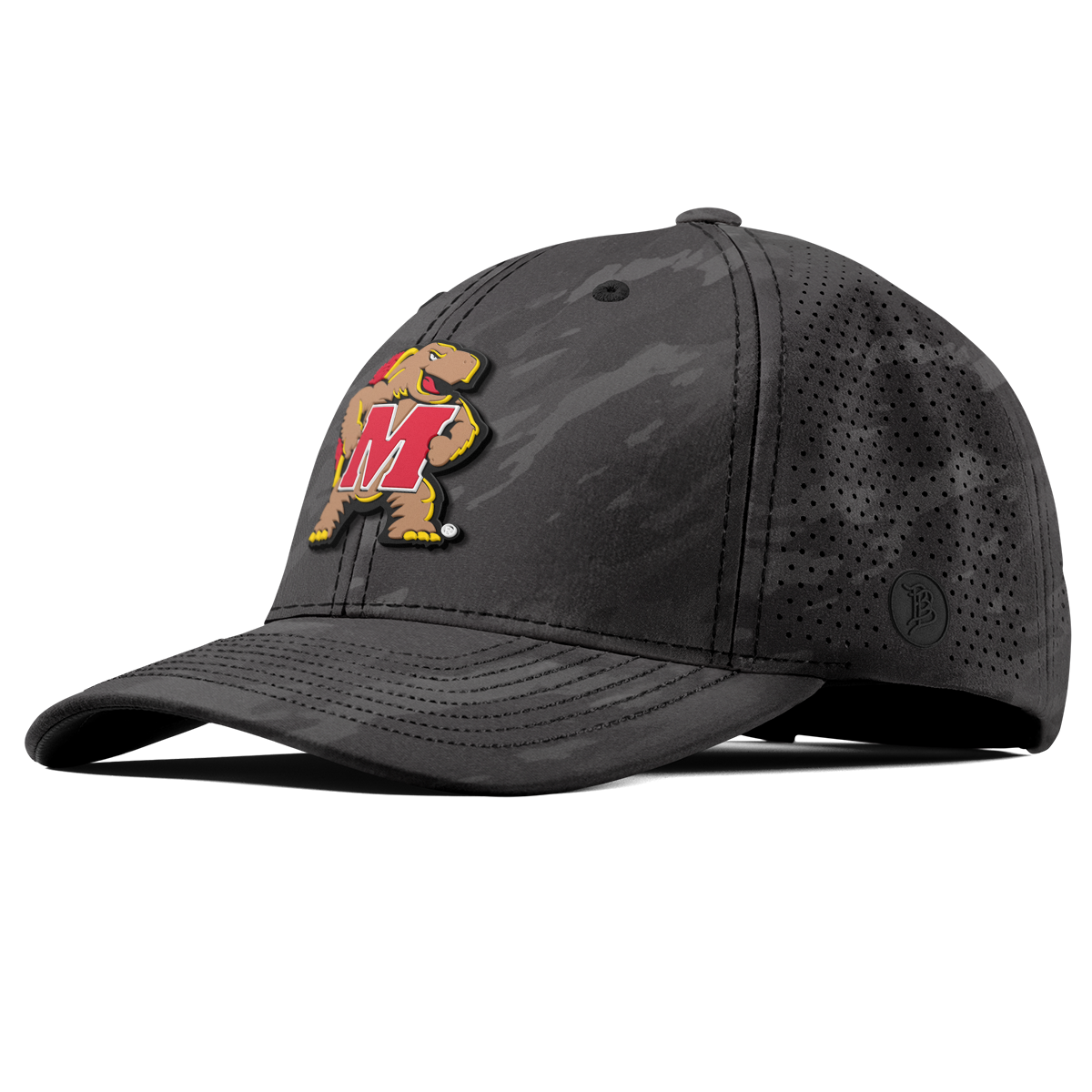 University of Maryland "Maryland Terrapin Team Logo" Curved Elite Charcoal Camo