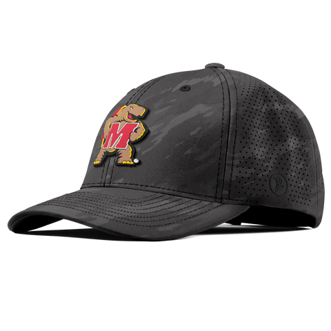 University of Maryland "Maryland Terrapin Team Logo" Curved Elite Charcoal Camo